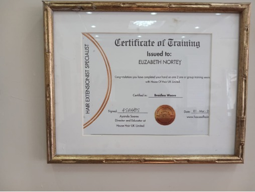 Braidless Weave certificate