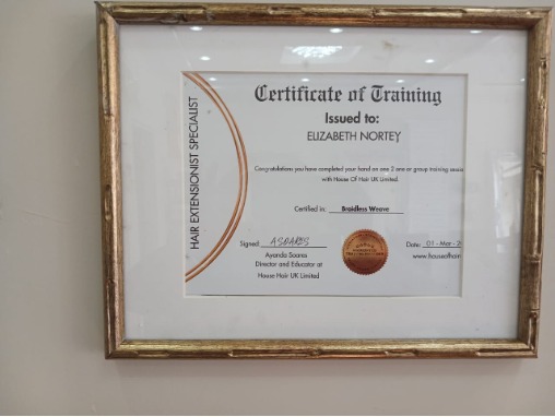 Braidless Weave certificate